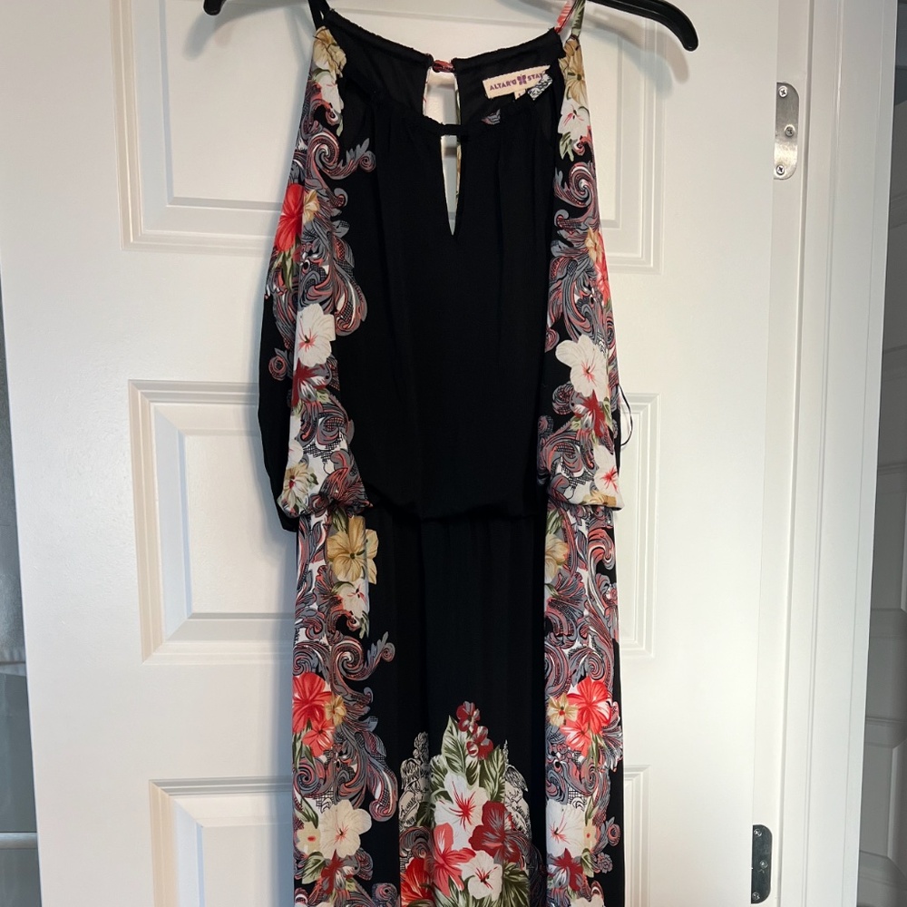 Altard State Black/Floral Maxi